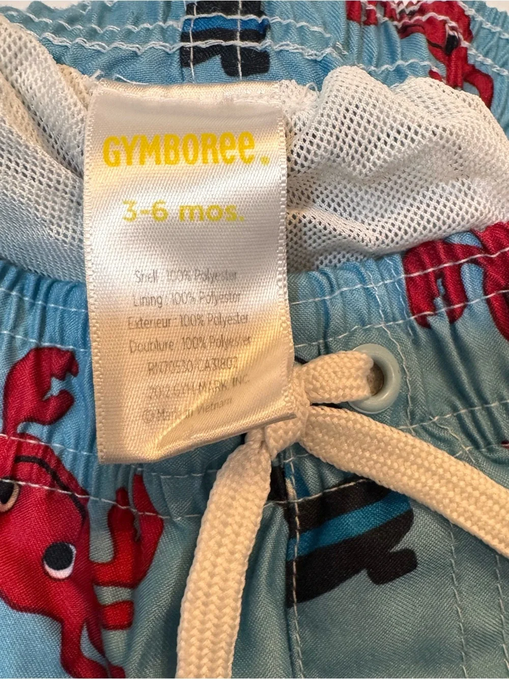 Baby Boy Nautical Sailboat Shortall & Gymboree Swim Trunks Set 3-6M